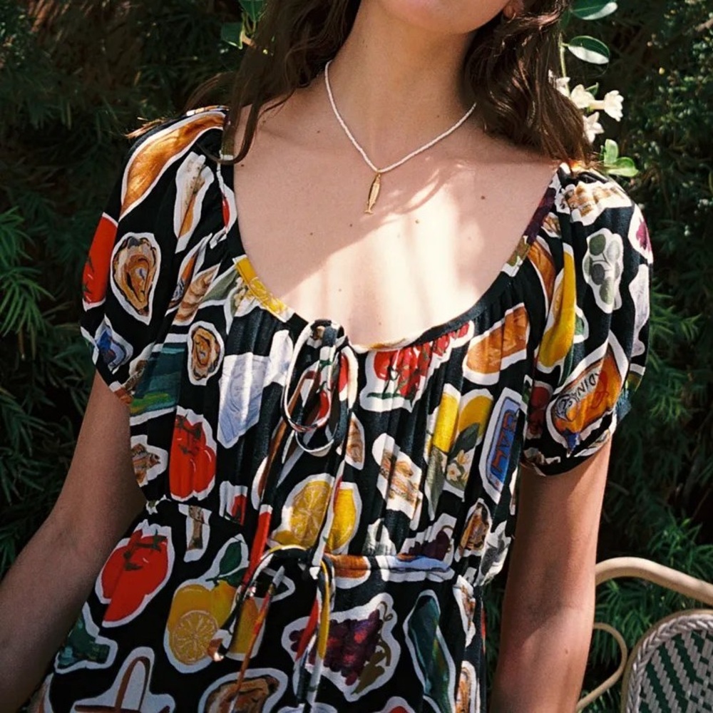 Lisa Says Gah ITALIAN SUMMER MAXI DRESS SMALL - Picture 5 of 5